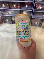 Bookish Frosted Drinking Glass Can