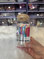 Bookish Bamboo Drinking Glass Can